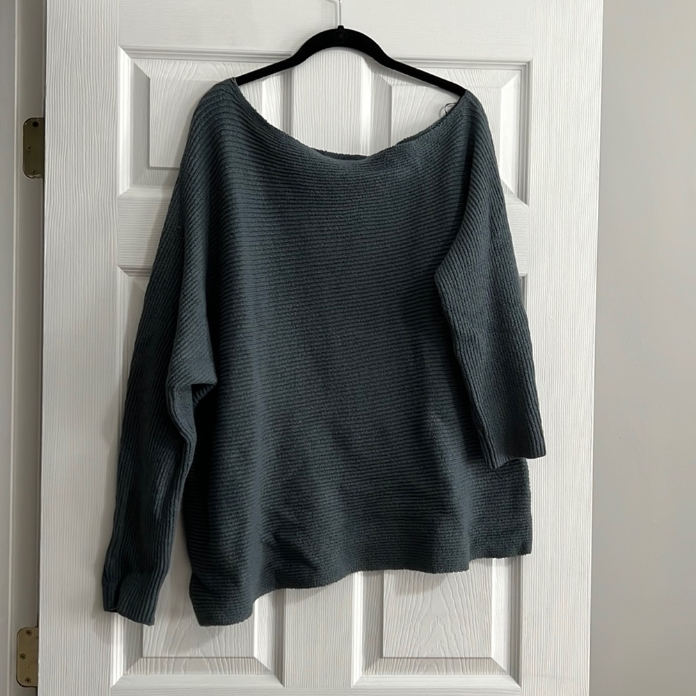 Treasure & Bond blue off the shoulder sweater size 2x